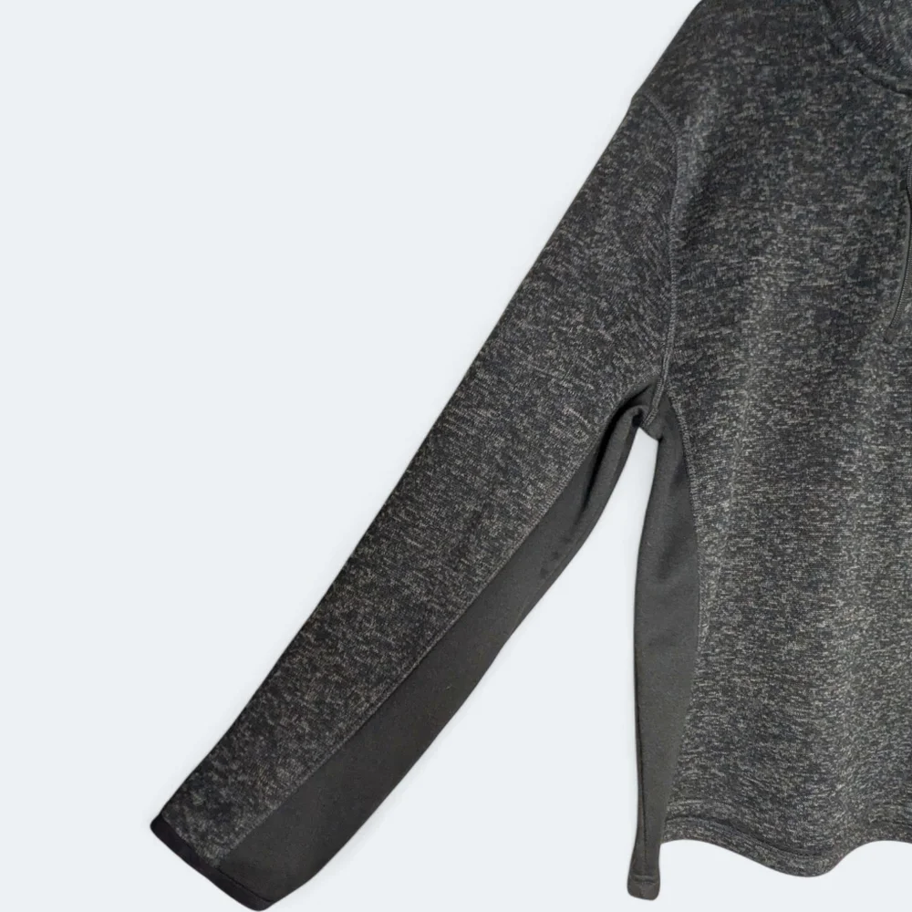 Beverly Hills Polo Club Charcoal Gray Quarter-Zip Pullover Men Athletic Size L - Picture 6 of 12